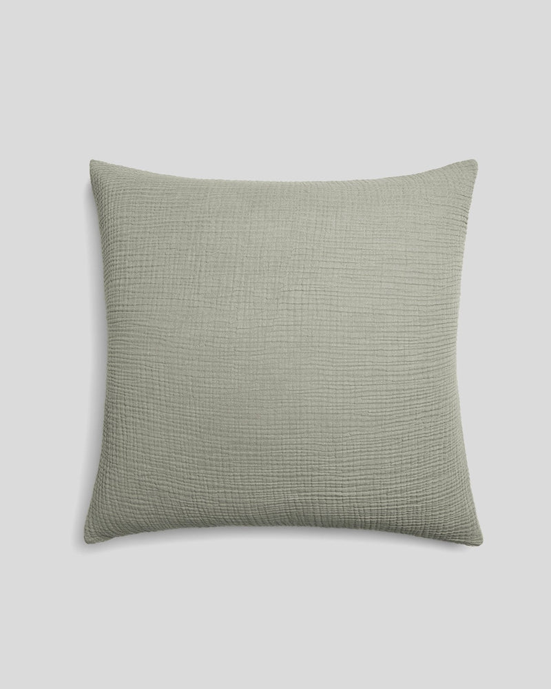 Organic Cloud Cotton Euro Sham - FINAL SALE (Heathered Moss)