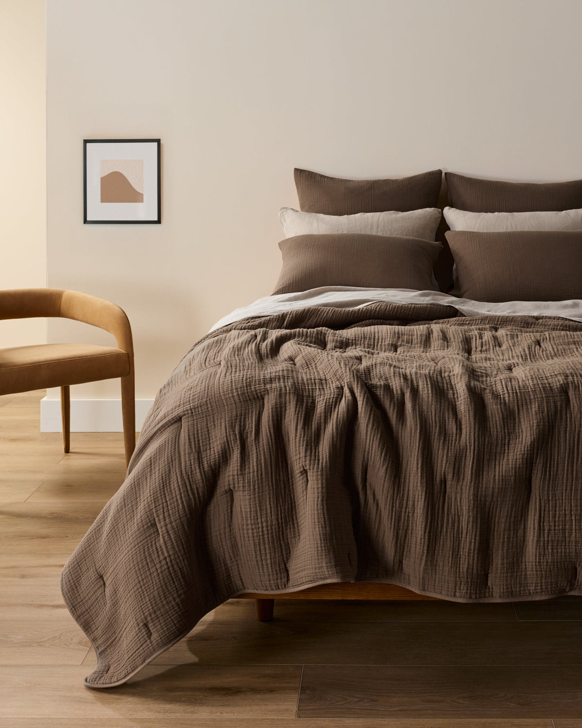 Organic Cloud Cotton Sham Set (Warm Grey)