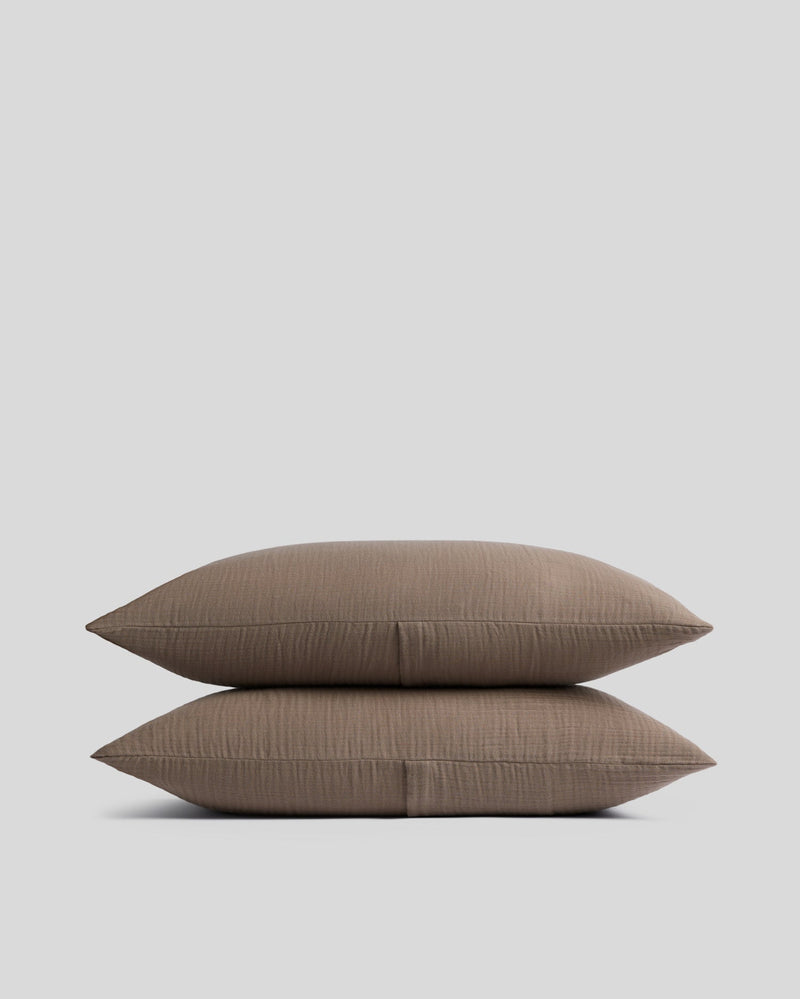Organic Cloud Cotton Sham Set (Warm Grey)