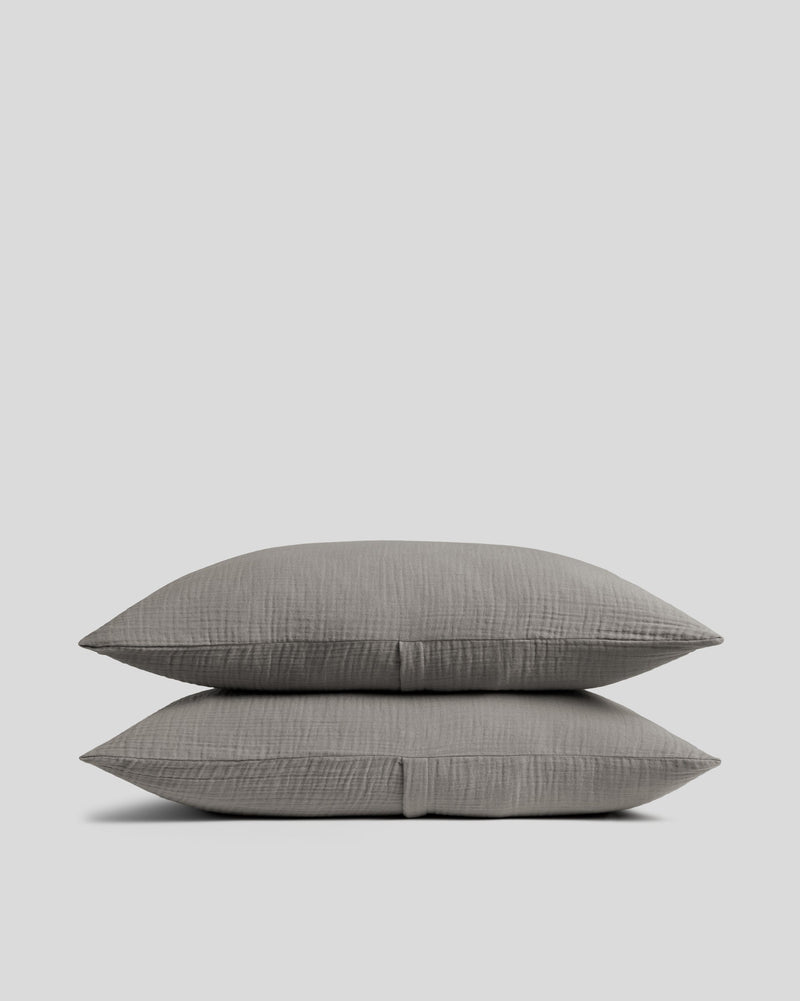 Organic Cloud Cotton Sham Set (Pebble)