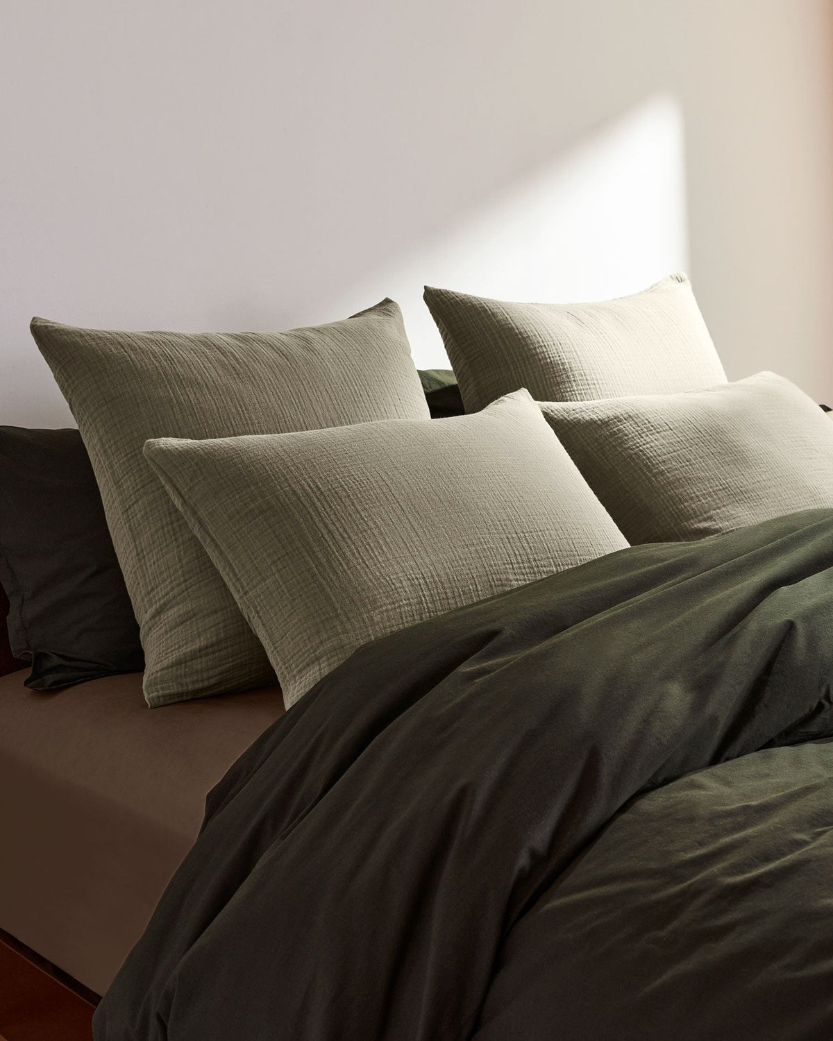 Organic Cloud Cotton Euro Sham (Moss)