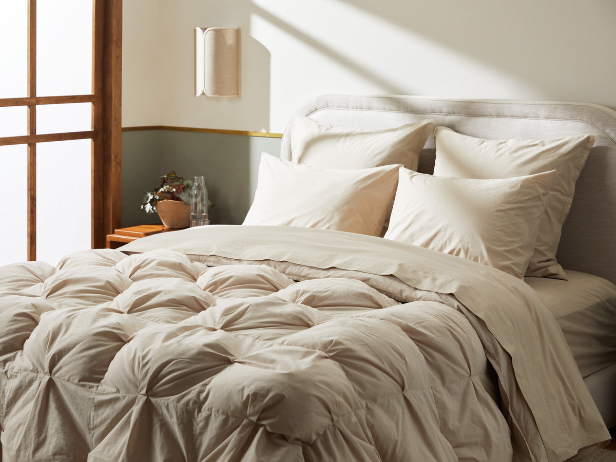 Organic Cotton Puff Comforter (Bone)