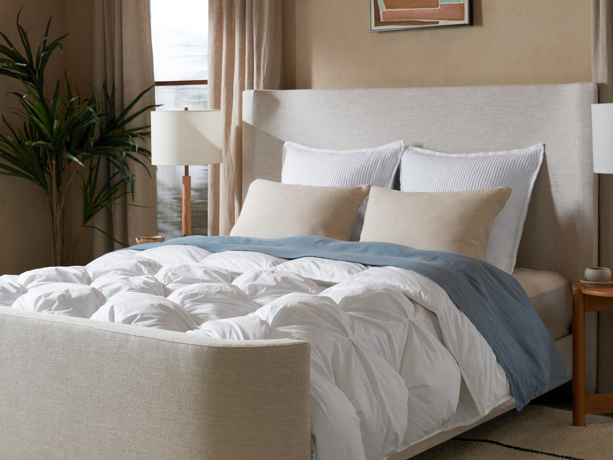 Organic Cotton Puff Comforter (White)
