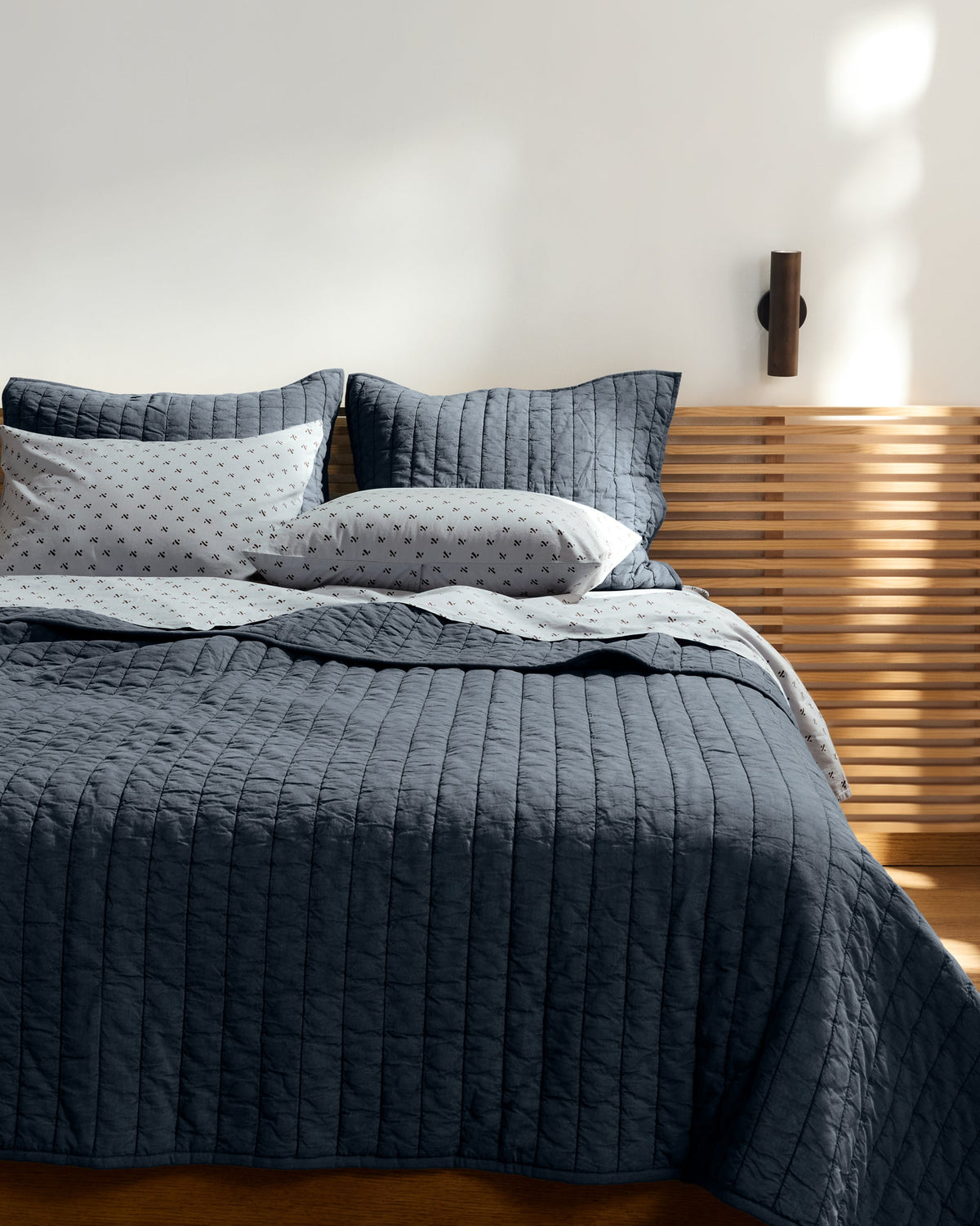Garment Dyed Channel Sham Set - FINAL SALE (Dusk)