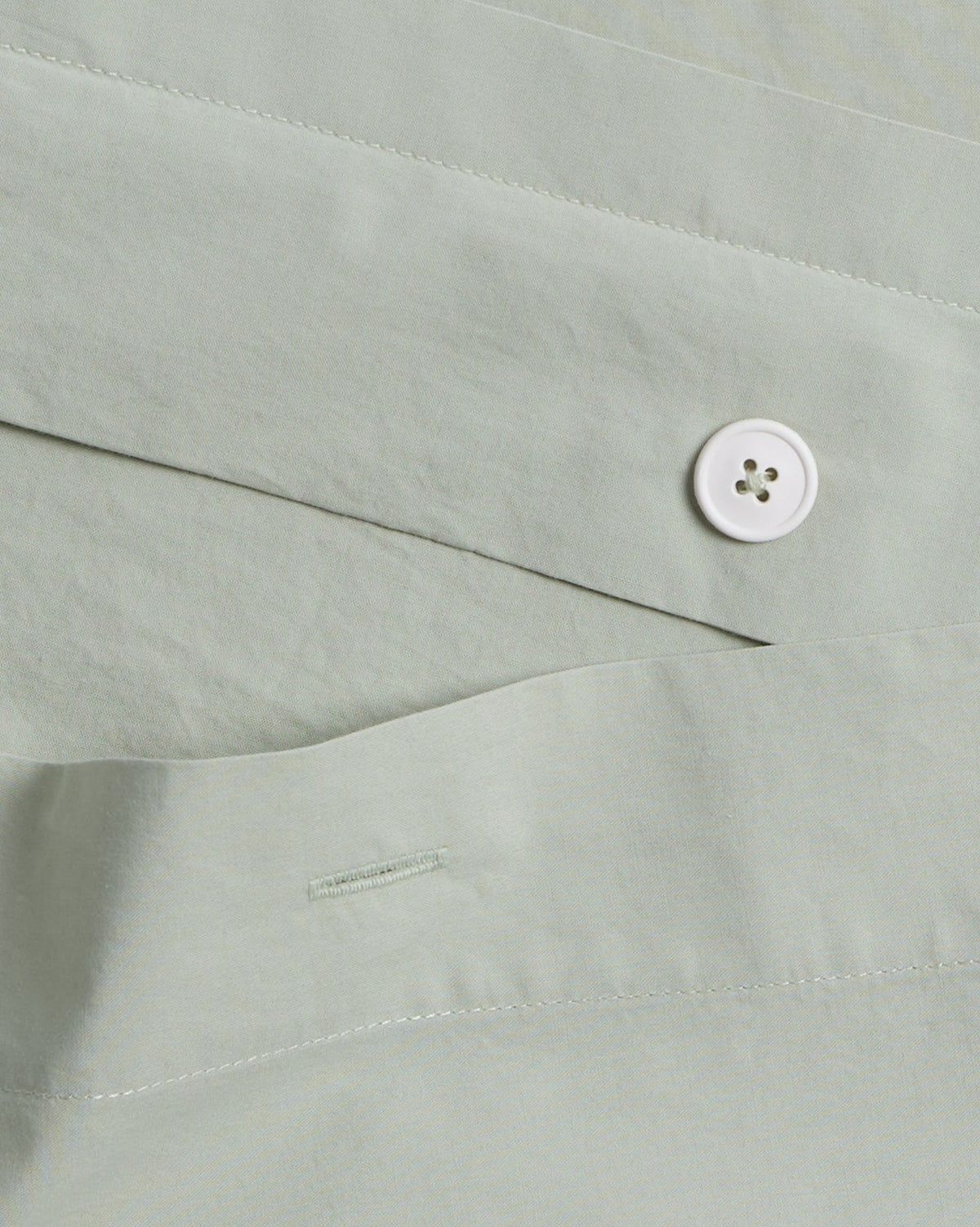 Percale Duvet Cover - FINAL SALE (Sage)