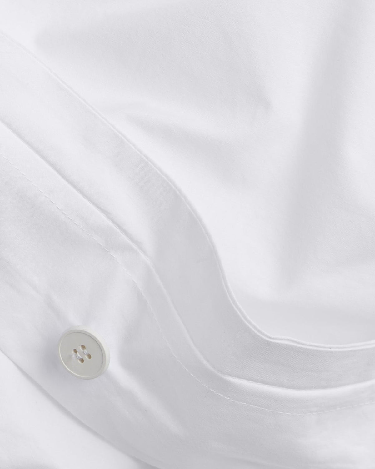Percale Duvet Cover Set - White K/CK