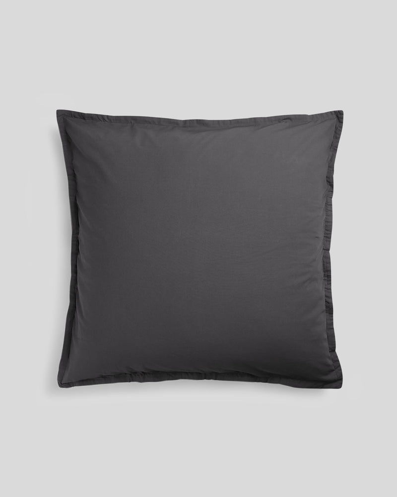 Percale Euro Sham - FINAL SALE (Slate)