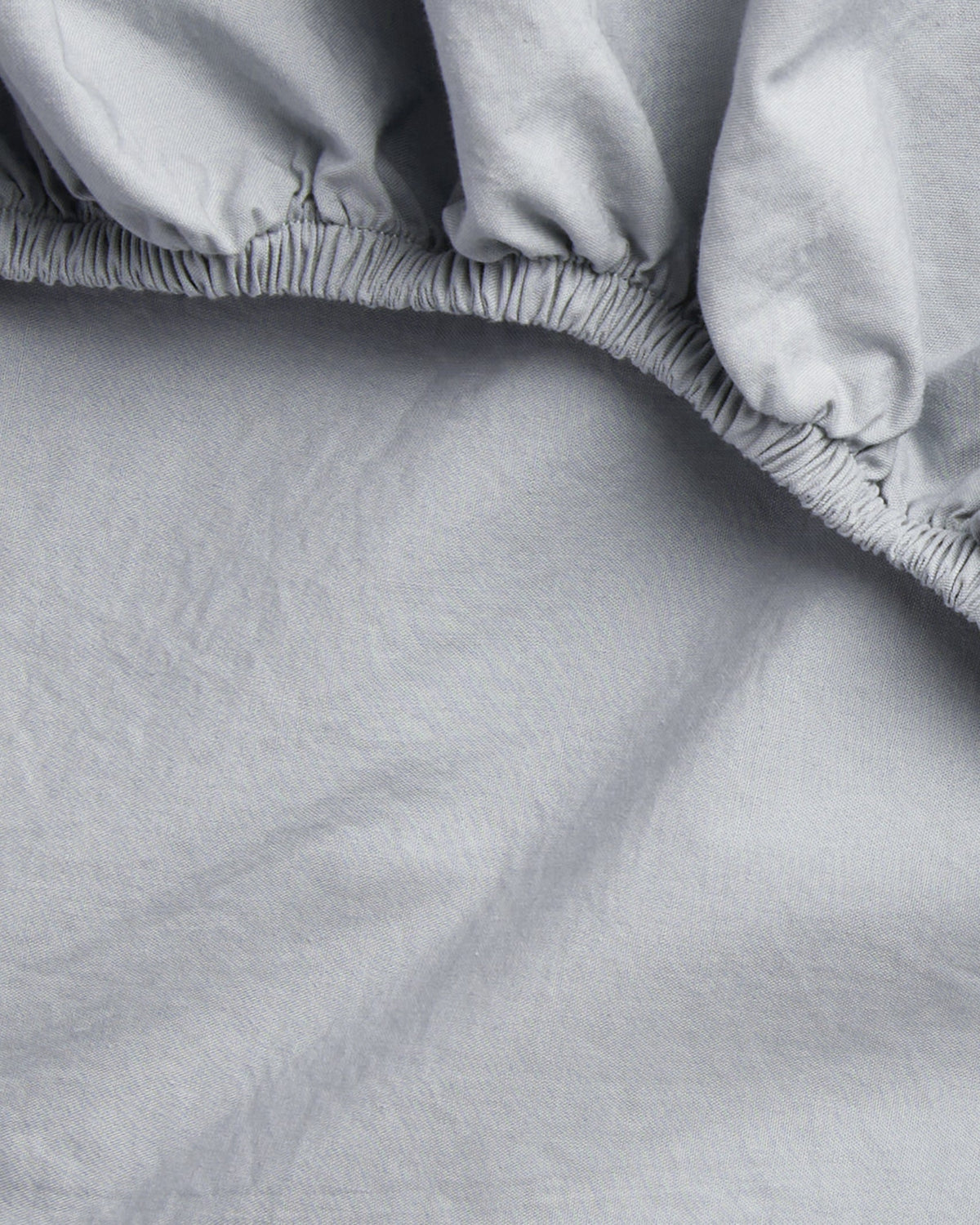 Percale Fitted Sheet (Sky)