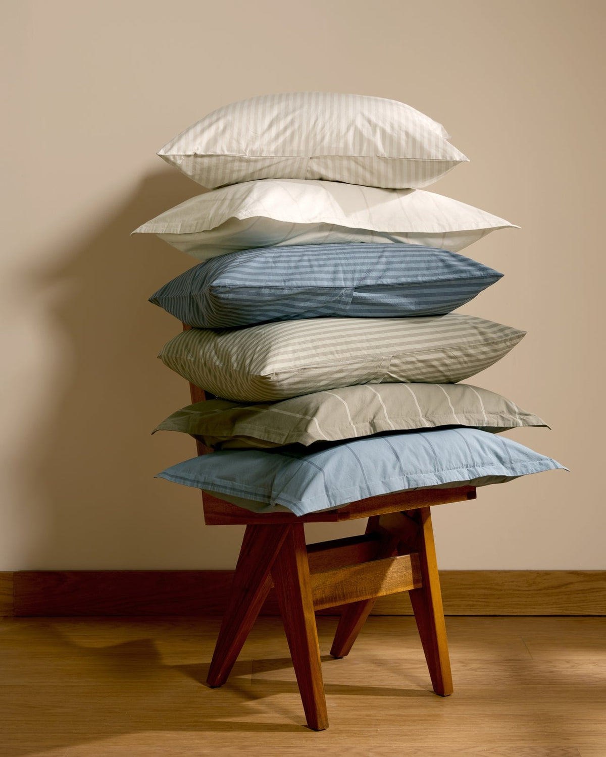Percale Pillowcase Set (Dusk Stripe)