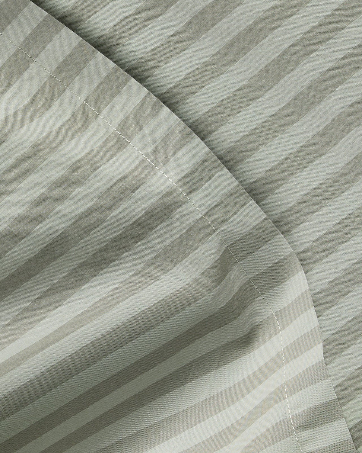 Percale Pillowcase Set (Moss Stripe)