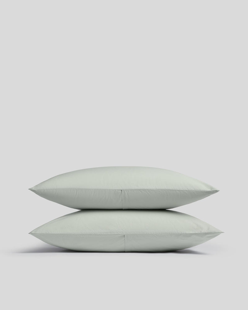 Percale Pillowcase Set - FINAL SALE (Sage)