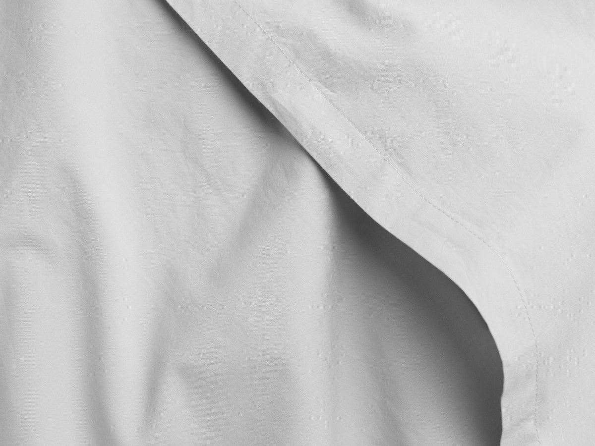 Percale Pillowcase Set - FINAL SALE (Light Grey)