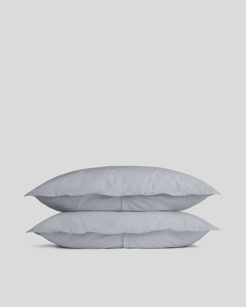 Percale Sham Set (Sky)