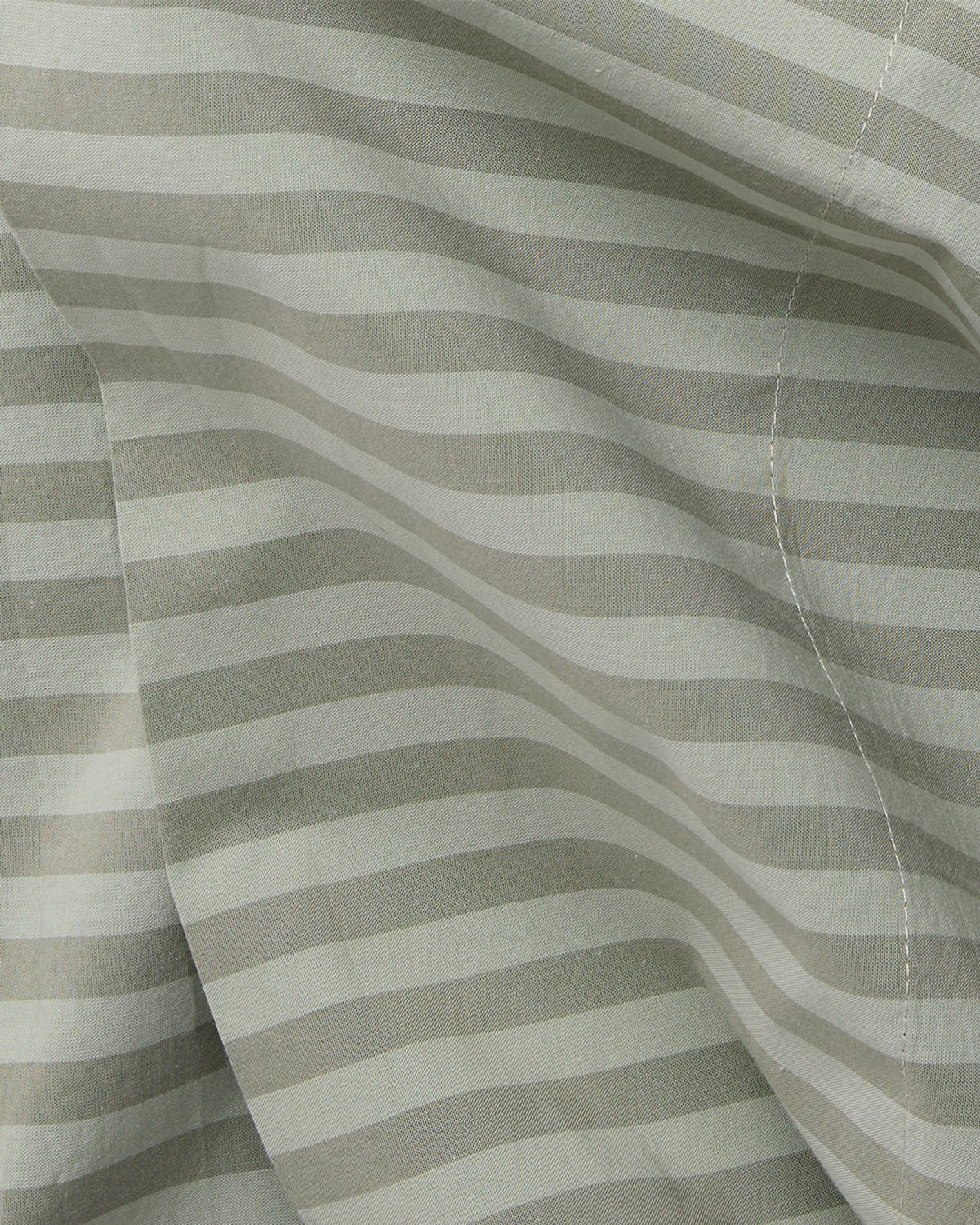 Percale Top Sheet (Moss Stripe)