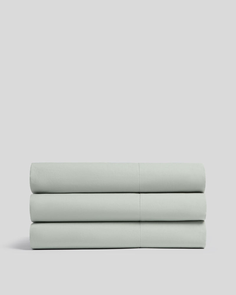 Percale Top Sheet - FINAL SALE (Sage)