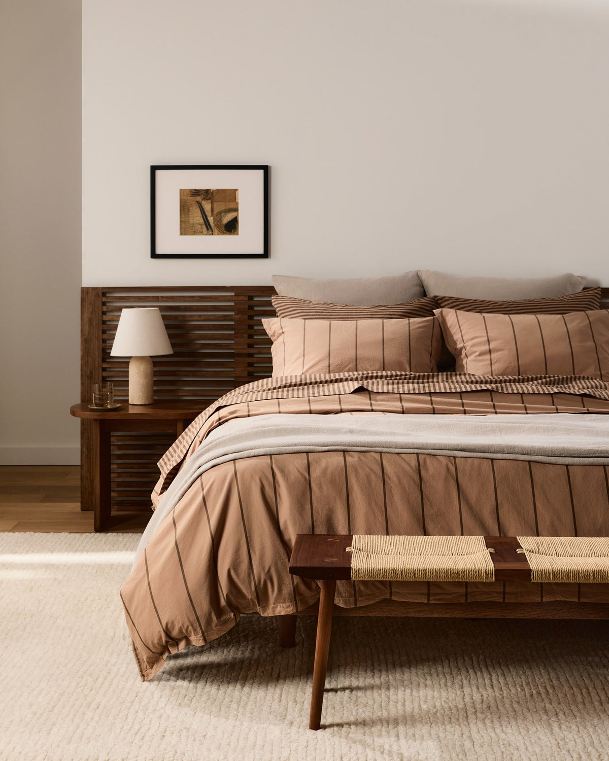 Percale Sham Set (Adobe Stripe)