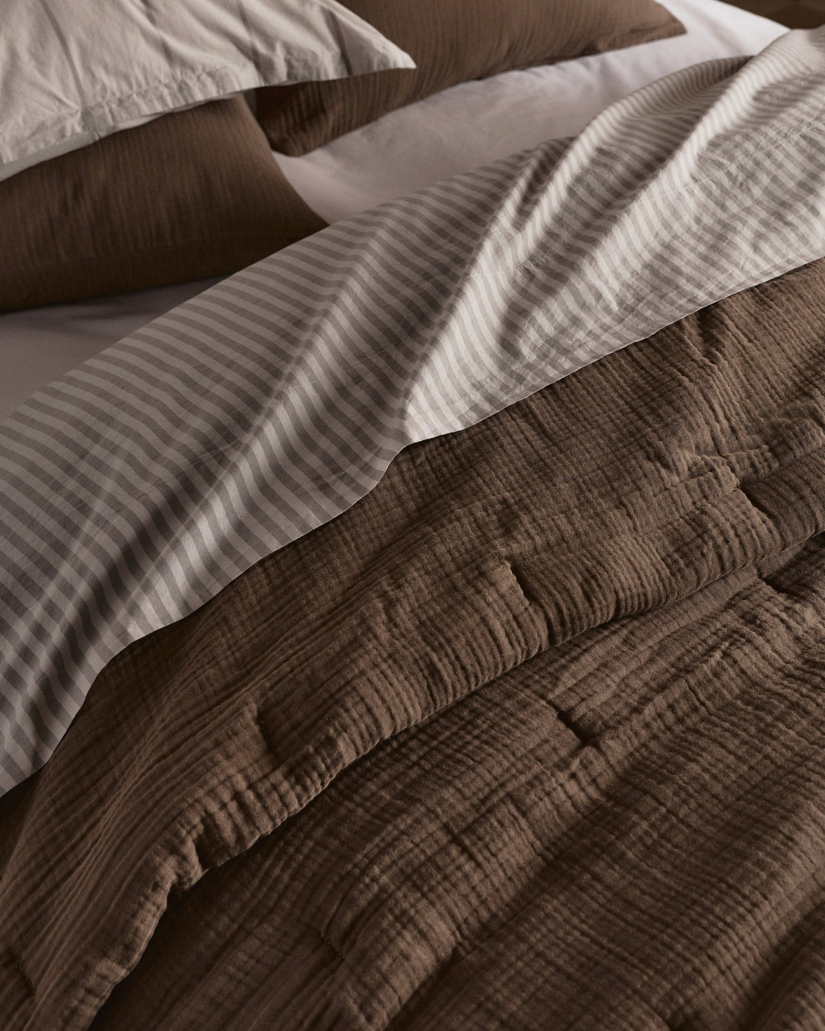 Percale Top Sheet (Pebble Stripe)