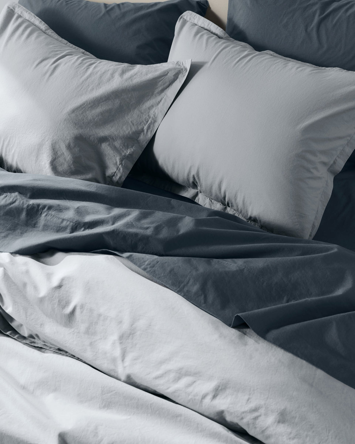 Percale Sham Set (Sky)
