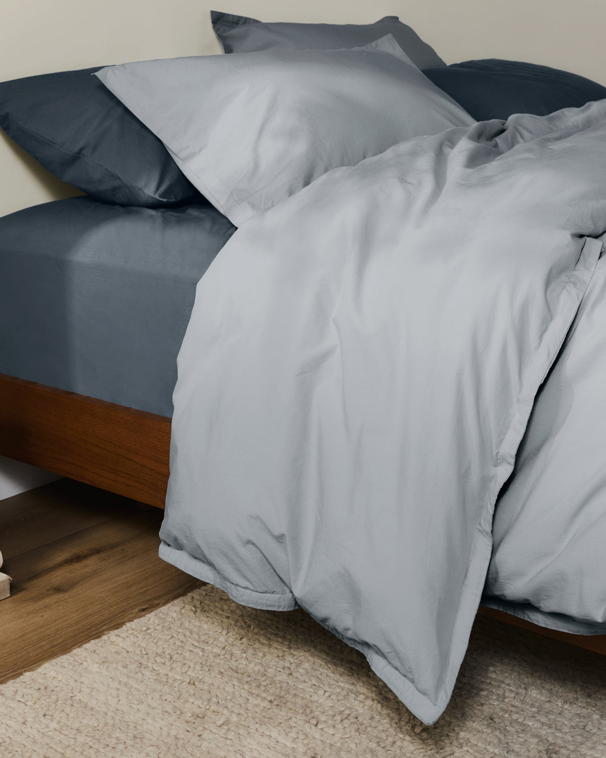 Percale Duvet Cover (Sky)