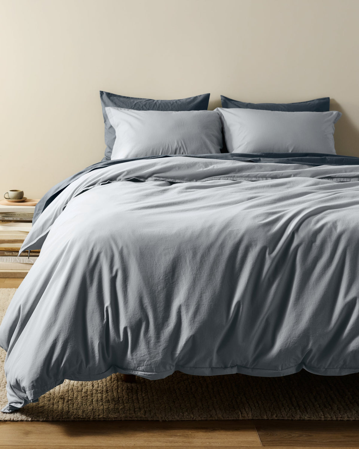 Percale Sham Set (Sky)