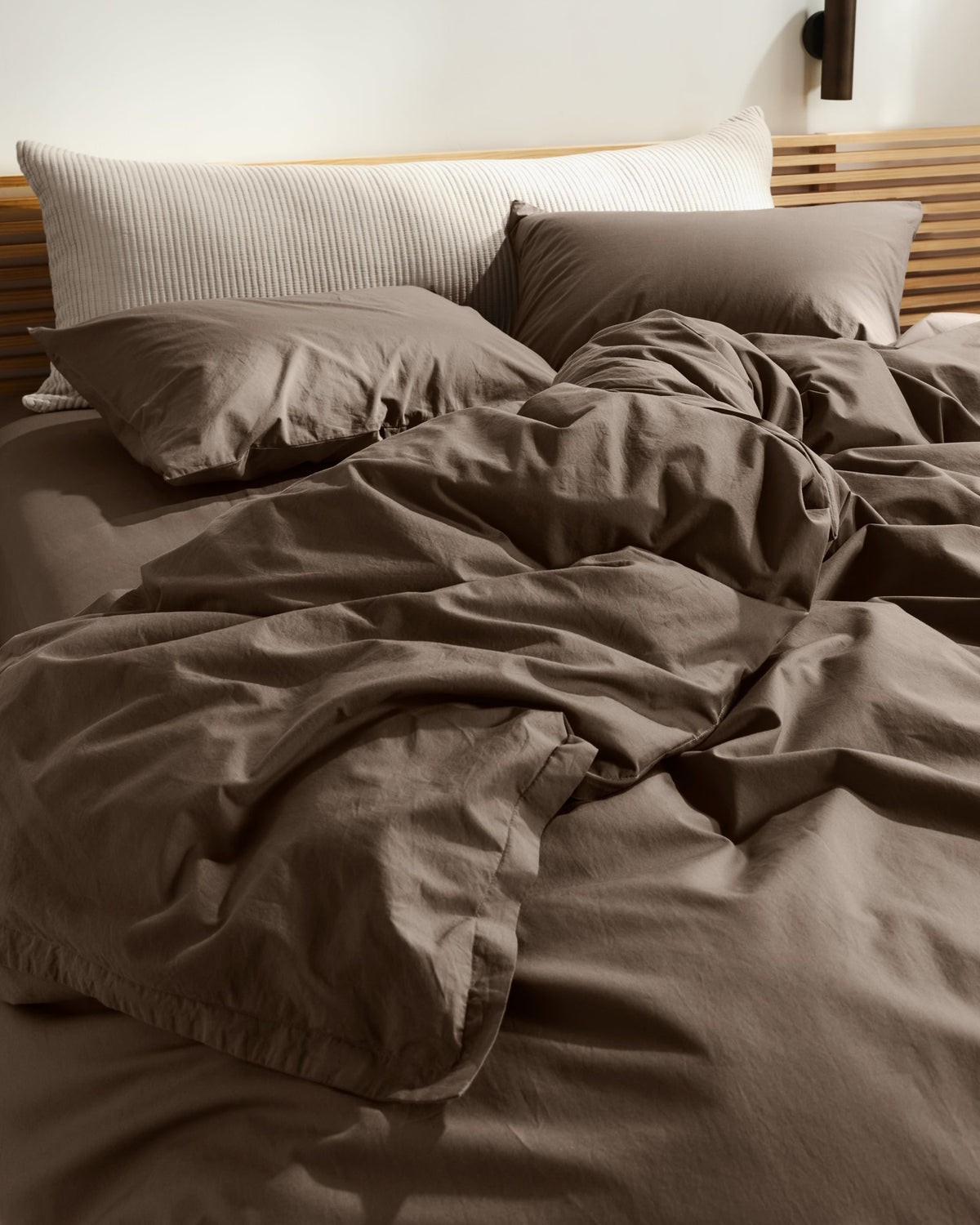 Percale Duvet Cover (Warm Grey)