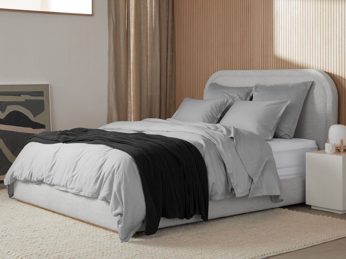 Sateen Top Sheet (Light Grey)