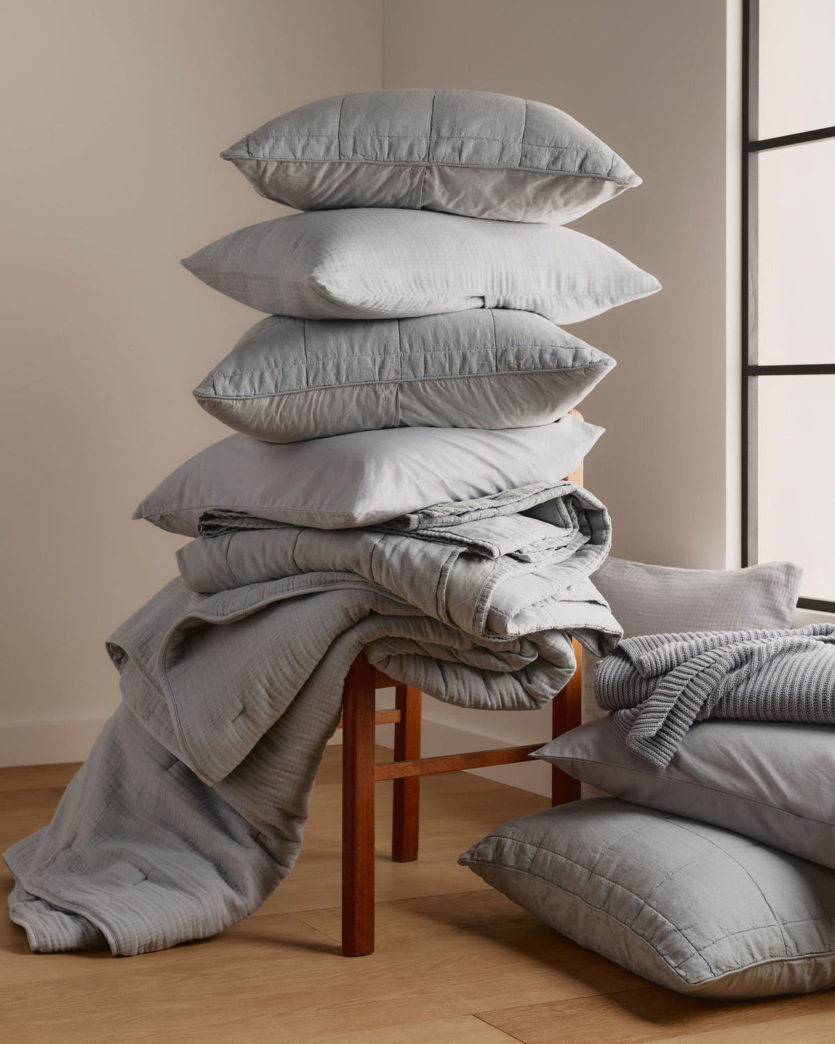 Organic Cloud Cotton Quilt (Sky)
