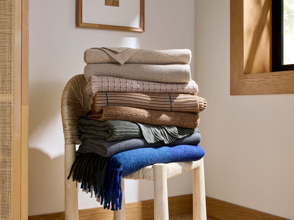 Soft Spun Cotton Throw - FINAL SALE (Grey)