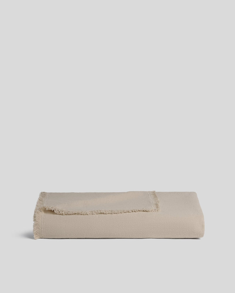 Vintage Linen Throw (Natural)
